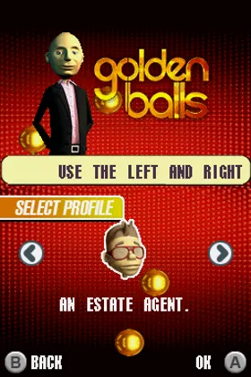 Golden Balls (Europe) screen shot title